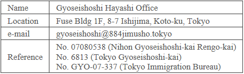 Gyoseishoshi Hayashi Office